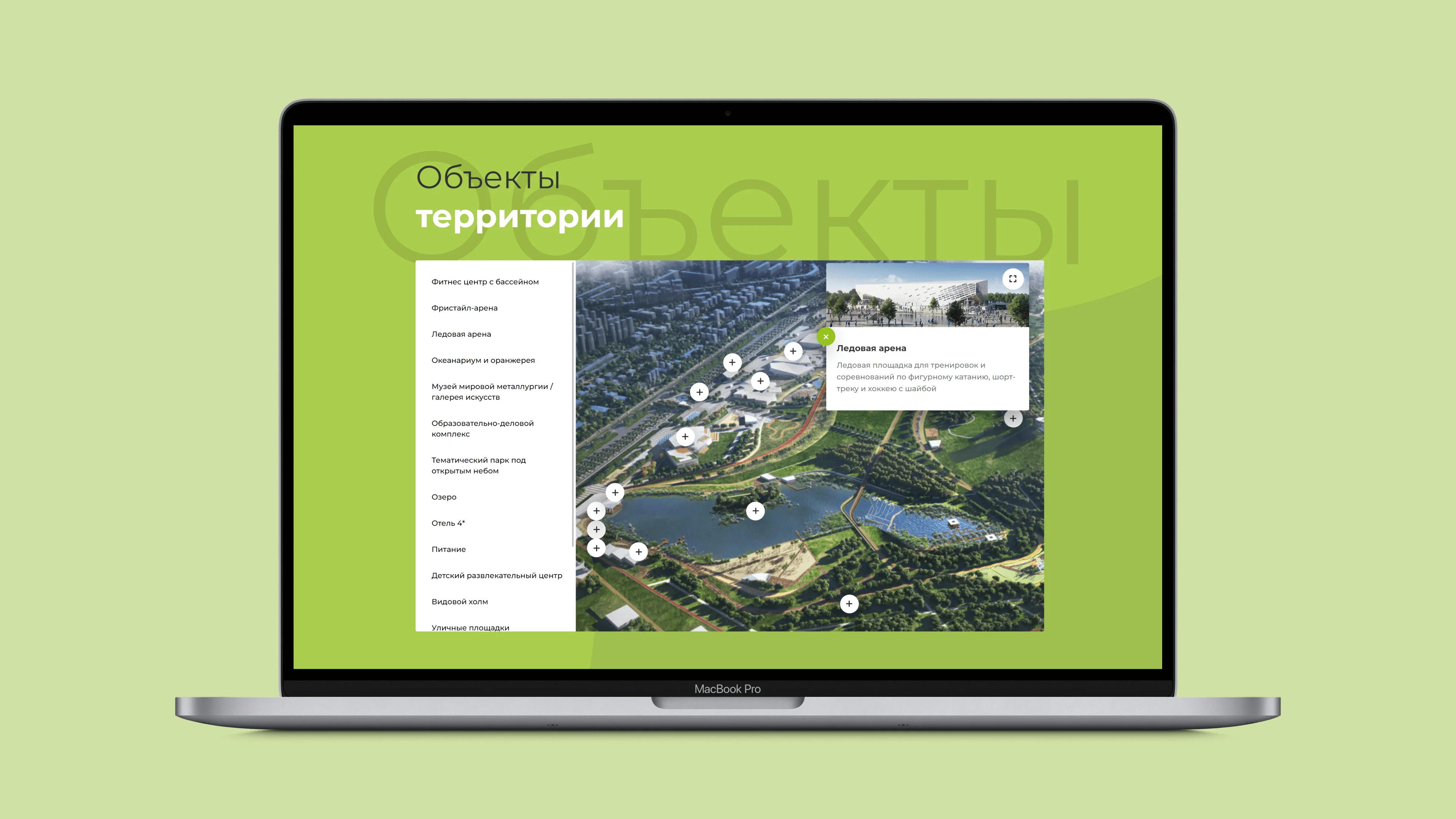 Объекты территории